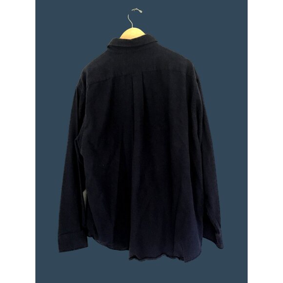 ROUNDTREE & YORKE CASUALS- MENS BLUE 100% COTTON BUTTON DOWN -SIZE X-LARGE - Picture 2 of 7